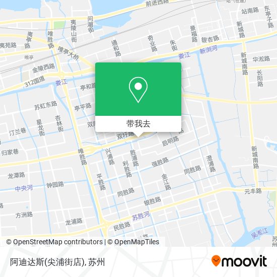 阿迪达斯(尖浦街店)地图