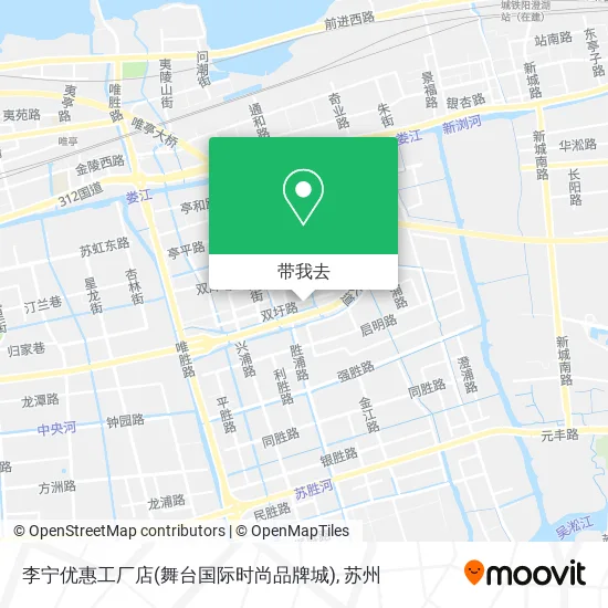李宁优惠工厂店(舞台国际时尚品牌城)地图