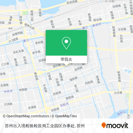 苏州出入境检验检疫局工业园区办事处地图