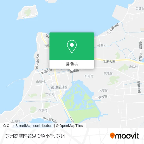 苏州高新区镇湖实验小学地图