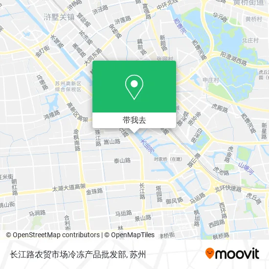 长江路农贸市场冷冻产品批发部地图