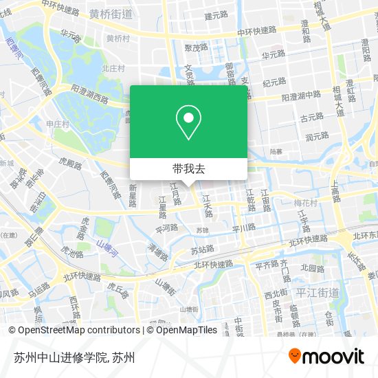 苏州中山进修学院地图