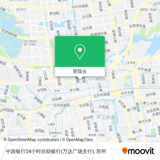 中国银行24小时自助银行(万达广场支行)地图