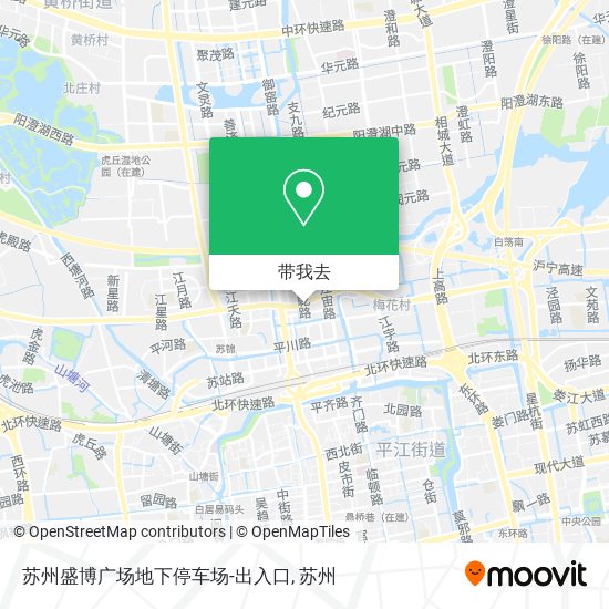 苏州盛博广场地下停车场-出入口地图