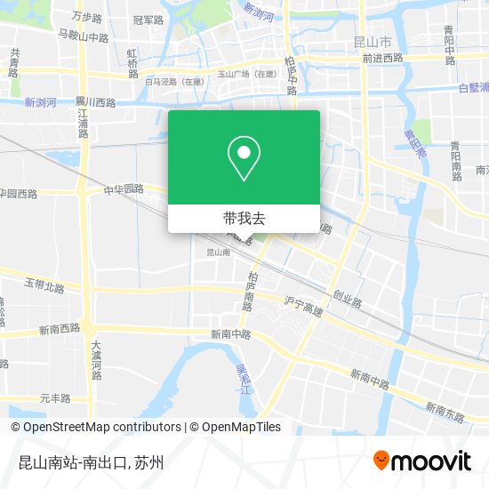 昆山南站-南出口地图