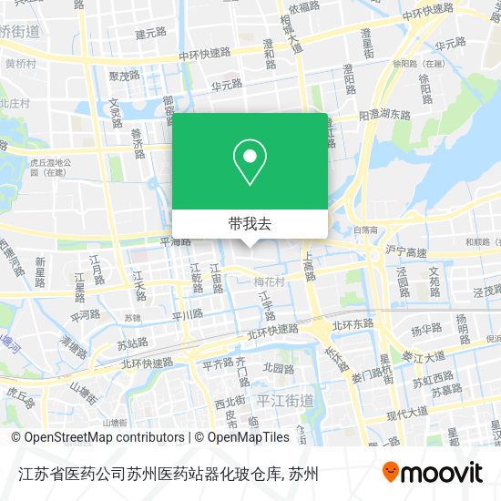 江苏省医药公司苏州医药站器化玻仓库地图