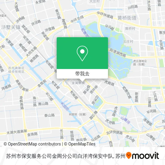 苏州市保安服务公司金阊分公司白洋湾保安中队地图