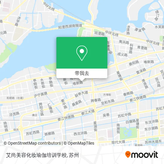 艾尚美容化妆瑜伽培训学校地图