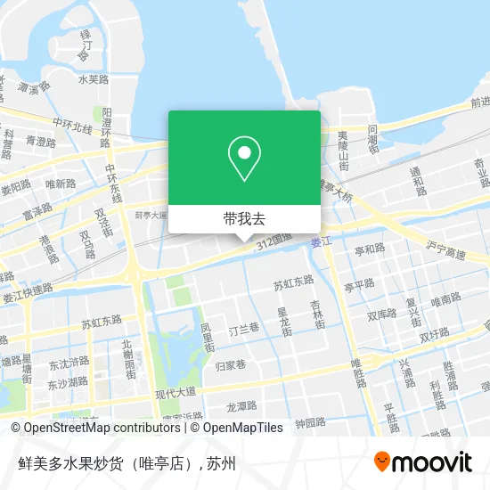 鲜美多水果炒货（唯亭店）地图