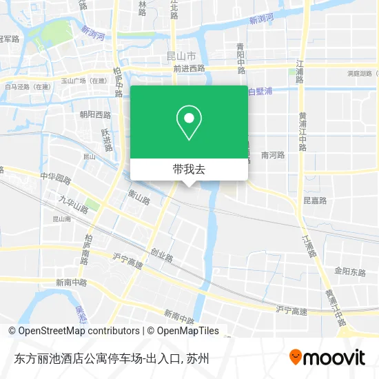 东方丽池酒店公寓停车场-出入口地图