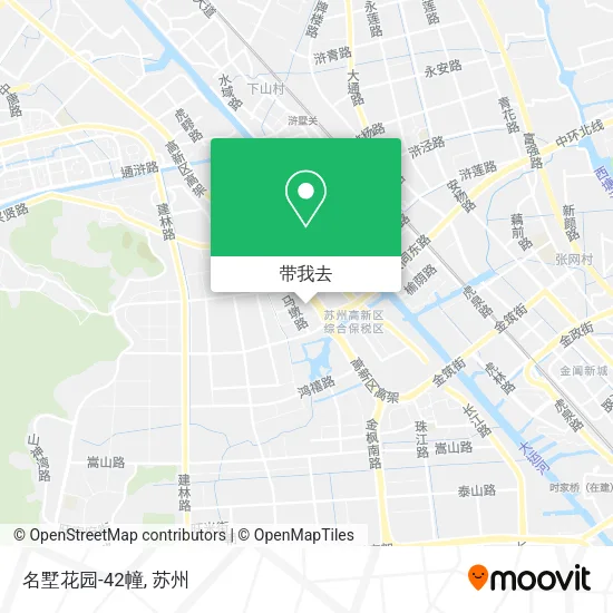 名墅花园-42幢地图