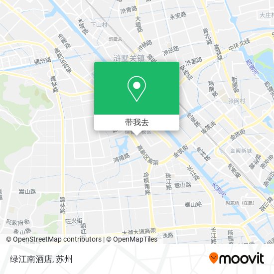 绿江南酒店地图