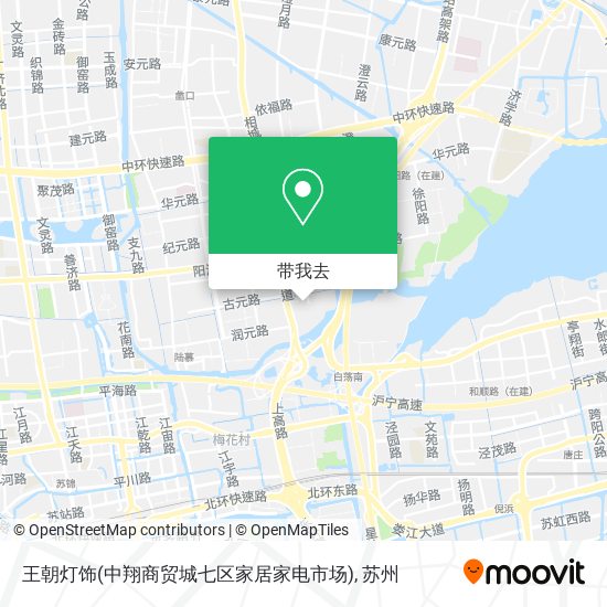 王朝灯饰(中翔商贸城七区家居家电市场)地图
