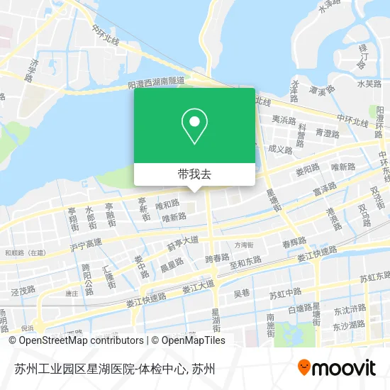 苏州工业园区星湖医院-体检中心地图