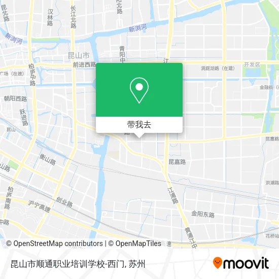 昆山市顺通职业培训学校-西门地图