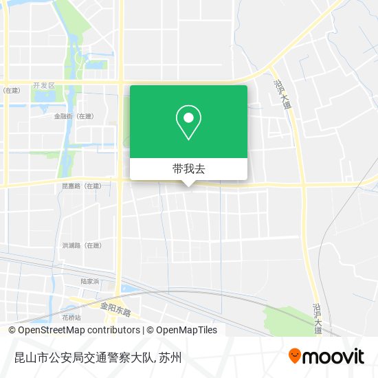 昆山市公安局交通警察大队地图