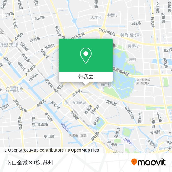 南山金城-39栋地图