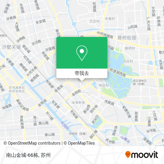 南山金城-66栋地图