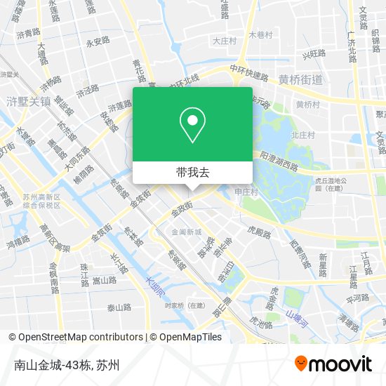南山金城-43栋地图