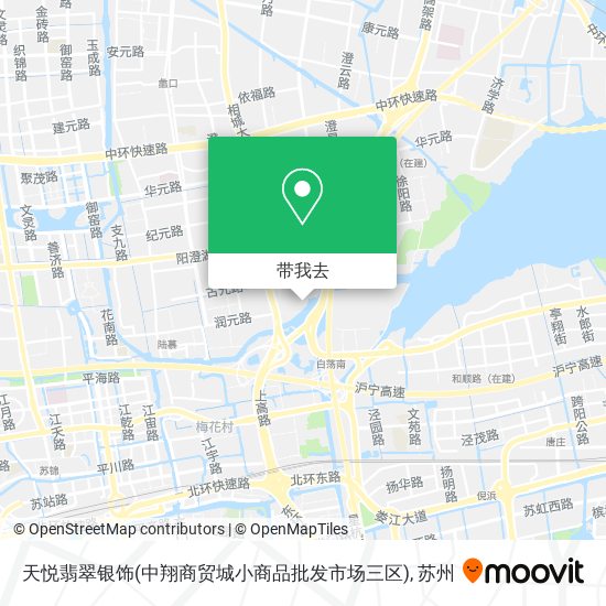 天悦翡翠银饰(中翔商贸城小商品批发市场三区)地图