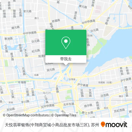 天悦翡翠银饰(中翔商贸城小商品批发市场三区)地图