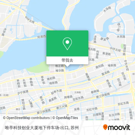 唯亭科技创业大厦地下停车场-出口地图