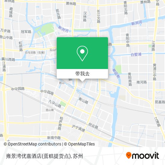 雍景湾优嘉酒店(蛋糕提货点)地图