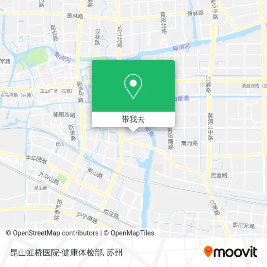 昆山虹桥医院-健康体检部地图