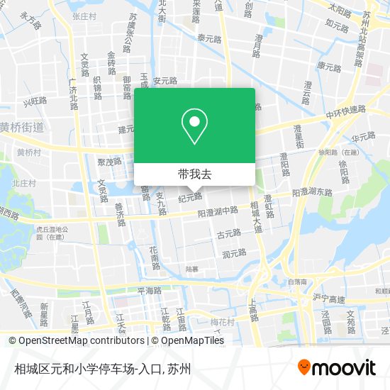 相城区元和小学停车场-入口地图