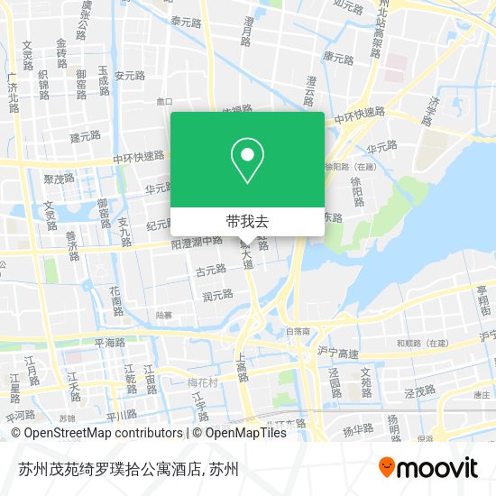 苏州茂苑绮罗璞拾公寓酒店地图