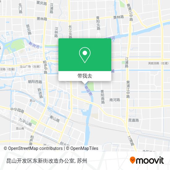 昆山开发区东新街改造办公室地图