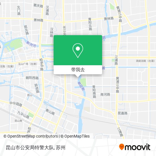 昆山市公安局特警大队地图
