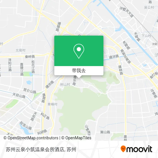 苏州云泉小筑温泉会所酒店地图