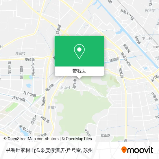 书香世家树山温泉度假酒店-乒乓室地图