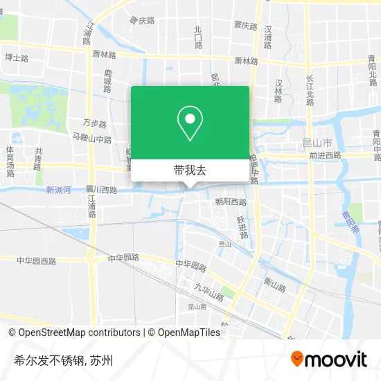 希尔发不锈钢地图