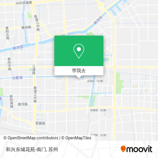 和兴东城花苑-南门地图