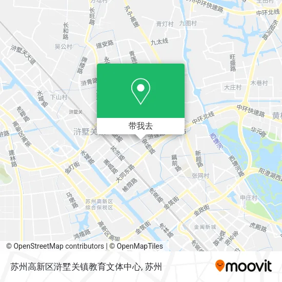 苏州高新区浒墅关镇教育文体中心地图