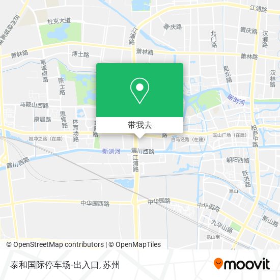 泰和国际停车场-出入口地图
