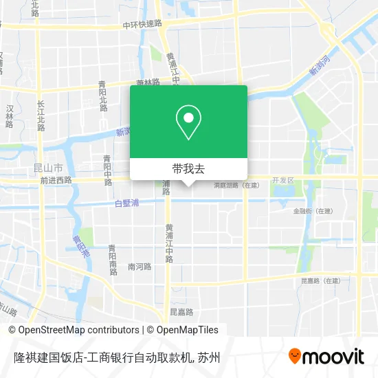 隆祺建国饭店-工商银行自动取款机地图