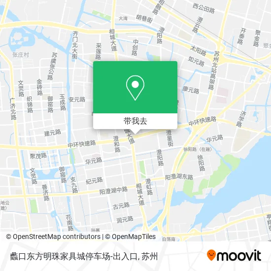 蠡口东方明珠家具城停车场-出入口地图