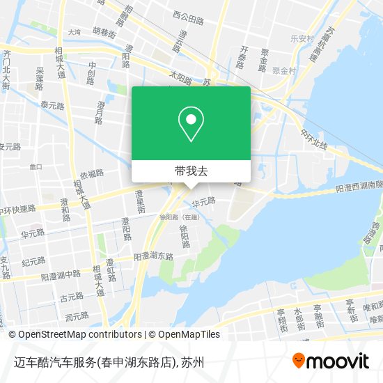 迈车酷汽车服务(春申湖东路店)地图