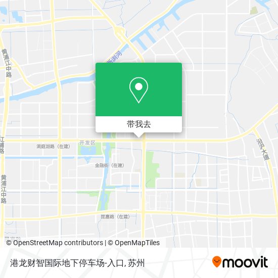 港龙财智国际地下停车场-入口地图