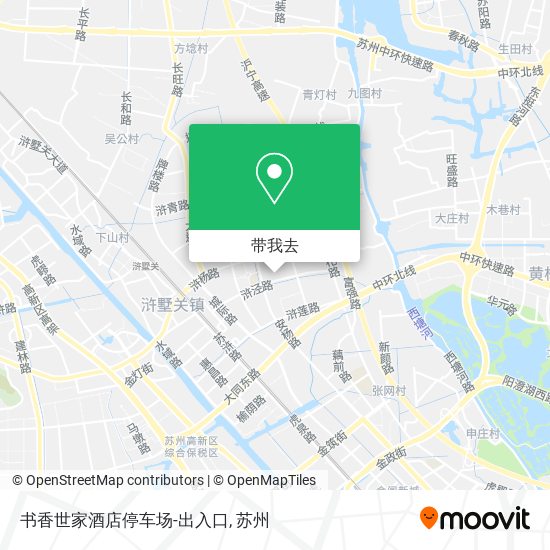 书香世家酒店停车场-出入口地图