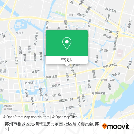 苏州市相城区元和街道庆元家园-社区居民委员会地图