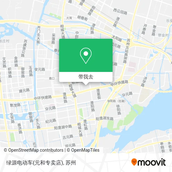绿源电动车(元和专卖店)地图