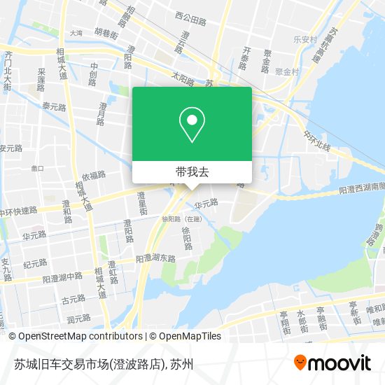 苏城旧车交易市场(澄波路店)地图