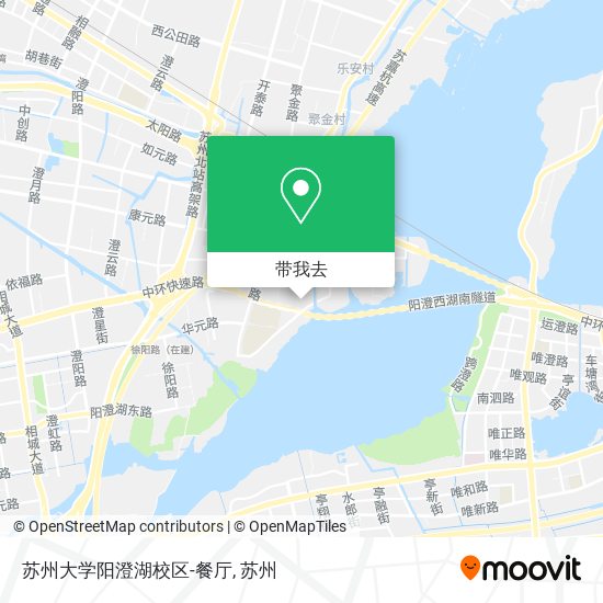 苏州大学阳澄湖校区-餐厅地图