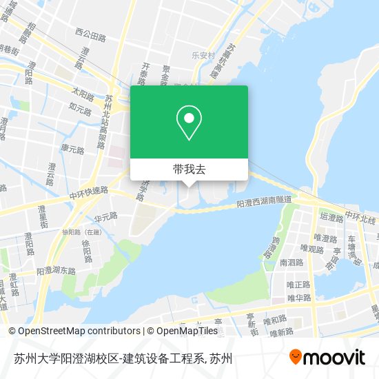 苏州大学阳澄湖校区-建筑设备工程系地图