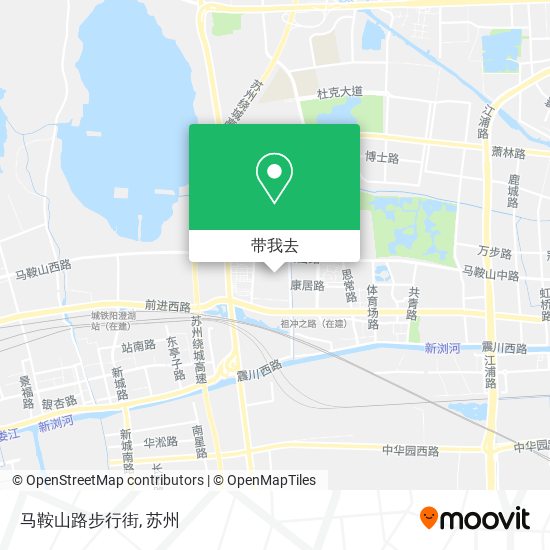 马鞍山路步行街地图