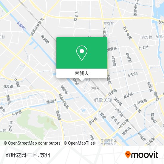 红叶花园-三区地图